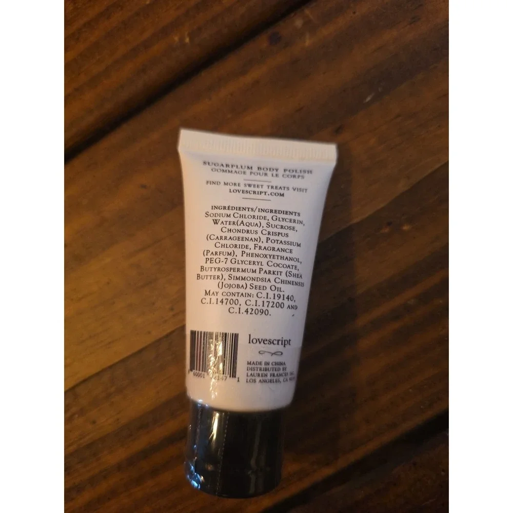 X2 Lovescript Sugarplum Body Polish by Lauren Frances 1oz/30ml Travel Size
